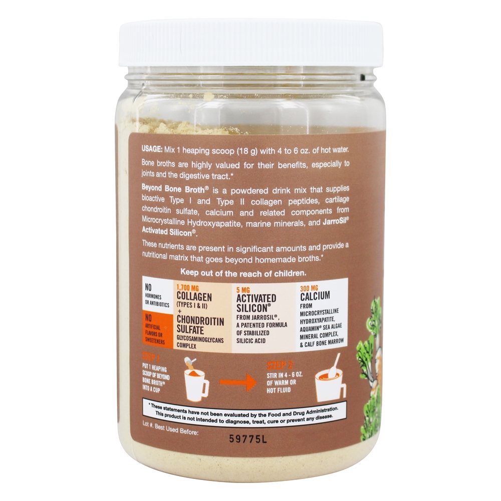 Além de caldo de osso em pó Mistura de bebidas Picantes de carne picante - 10.8 oz. Jarrow Formulas - Imagem 3