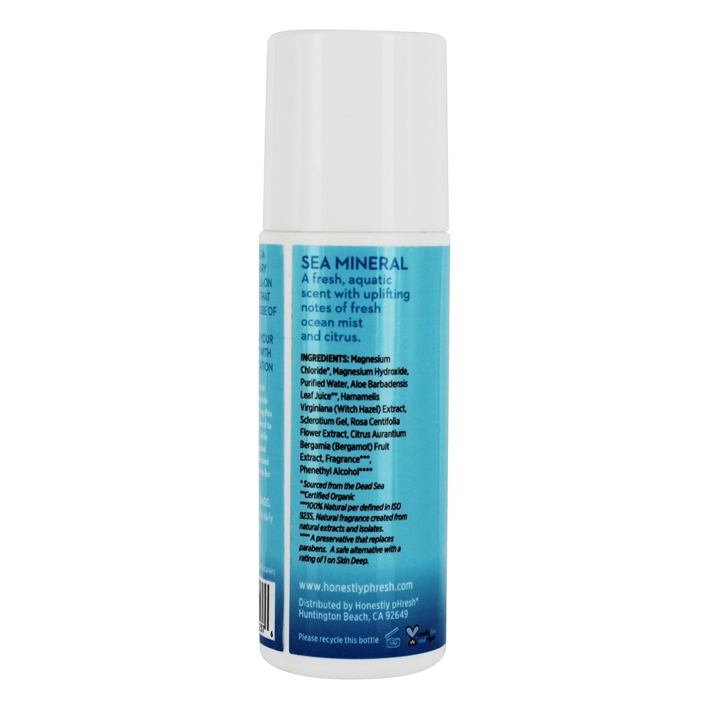 Mineral Marinho De Desodorante Roll-On De Magnésio - 2.5 fl. oz. Honestly pHresh - Imagem 2