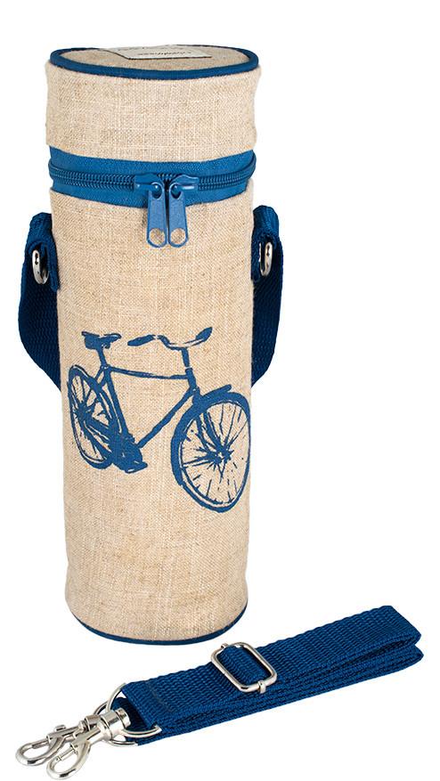 Bicicleta isolada com bolsa azul para garrafa de água SoYoung