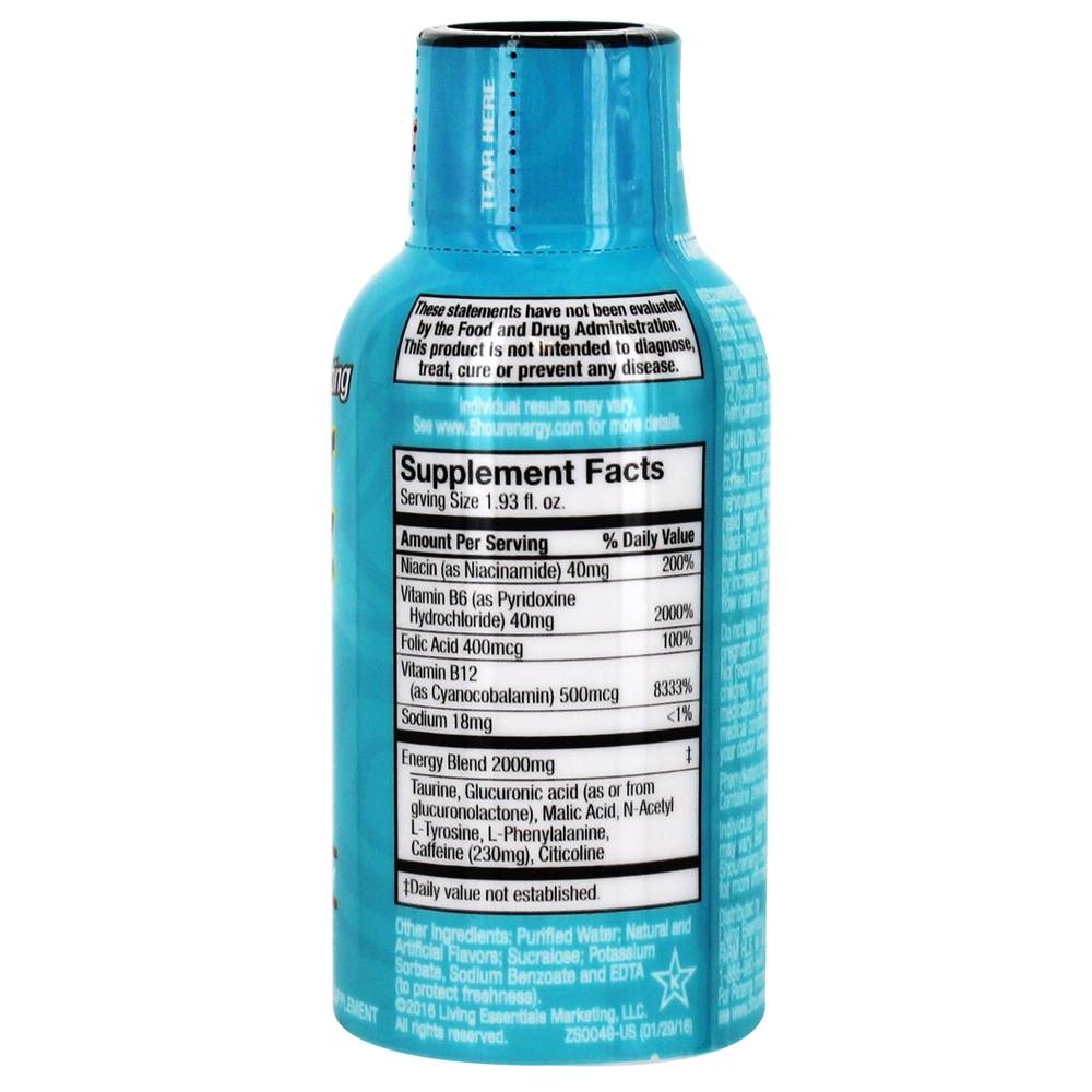 Raspberry azul da força Extra do tiro da energia - 1.93 fl. oz. 5-Hour Energy - Imagem 2