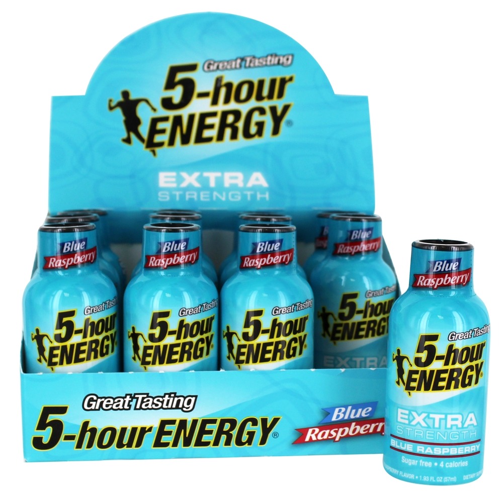 Framboesa Azul com Energia Extra Forte - 12 Frasco (s) 5-Hour Energy