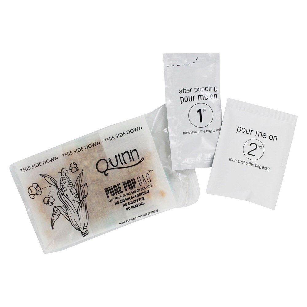 Pipoca de Microondas Cheddar Branco e Sal Marinho - 2 Malas Quinn Snacks - Imagem 5