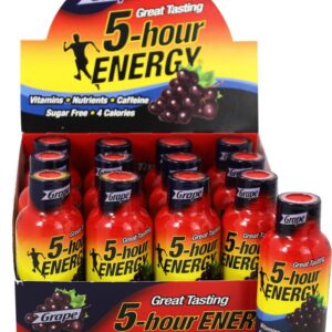 Uva de caixa de força regular de tiro de energia - 12 Frasco (s) 5-Hour Energy