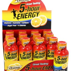 Laranja de Caixa de Força Regular de Tiro de Energia - 12 Frasco (s) 5-Hour Energy