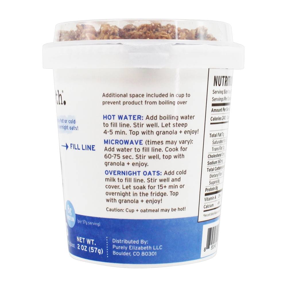 Aveia Vibrante Sem Glúten Blueberry Lemon - 2 oz. Purely Elizabeth - Imagem 3