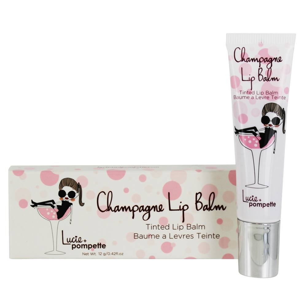 Champanhe Colorido Lábio Bálsamo Sarau Quente Vermelho - 0.42 fl. oz. Lucie + Pompette