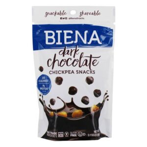 Comprar gluten free chickpea snacks chocolate amargo - 3. 15 oz. Biena preço no brasil alimentos & lanches chips & petiscos suplemento importado loja 59 online promoção -