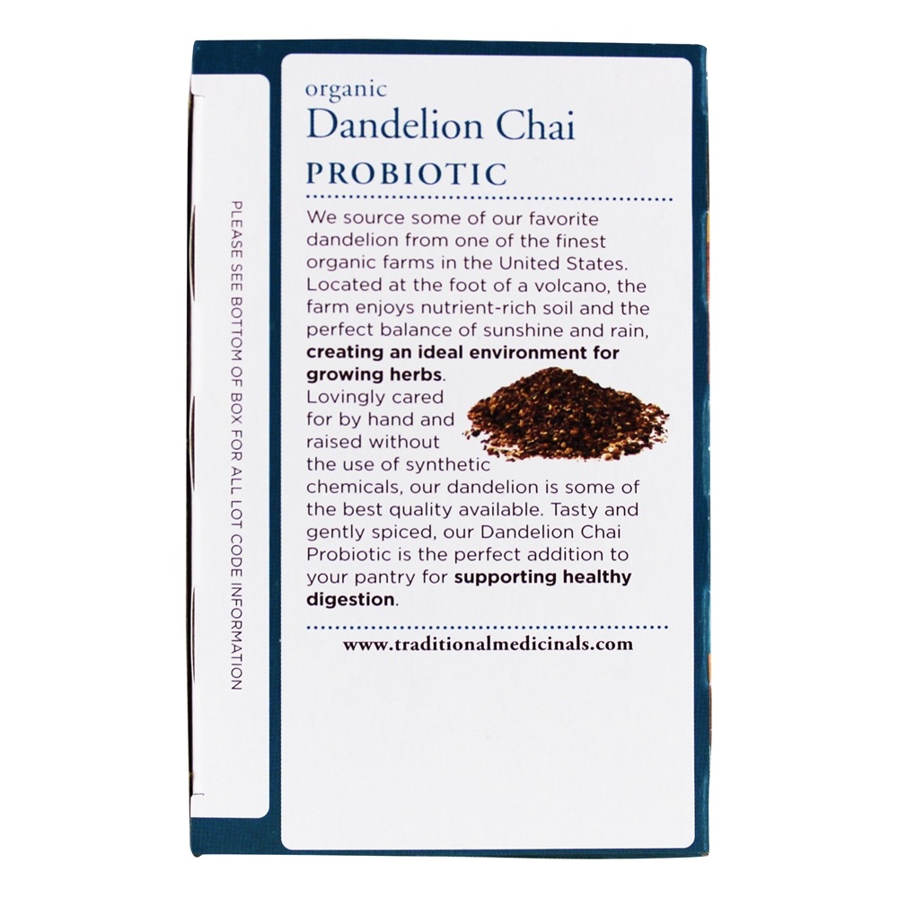 Chá Dente-de-Leão Chai Probiótico Orgânico - 16 Saquinhos de Chá Traditional Medicinals - Imagem 4
