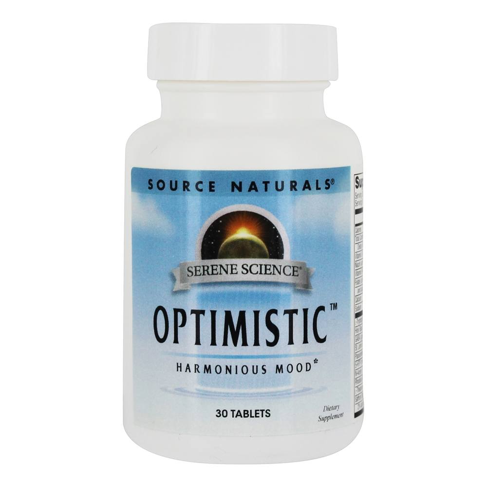 Sereno Ciência Otimista Harmonioso Humor Fórmula - 30 Tablets Source Naturals