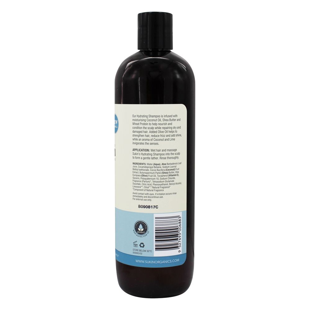 Shampoo Hidratante para Cabelos Secos e Danificados Coconut & Lime - 16.9 fl. oz. Sukin - Imagem 2