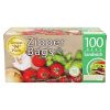 Comprar sacos do sanduíche do zíper - 100 malas green 'n' pack eco friendly bags preço no brasil produtos naturais para o lar sacos de armazenamento de alimentos suplemento importado loja 1 online promoção -