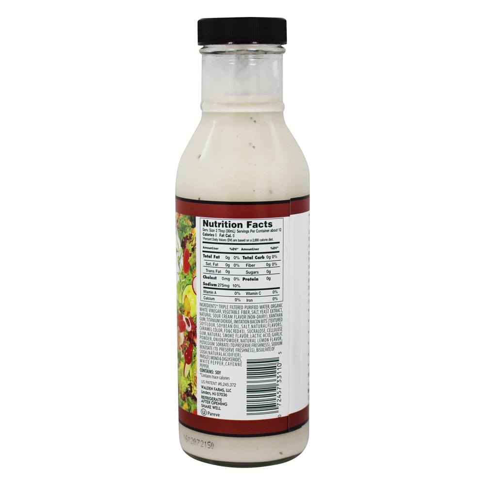 Calorie grátis vestir Bacon Ranch - 12 fl. oz. Walden Farms - Imagem 2
