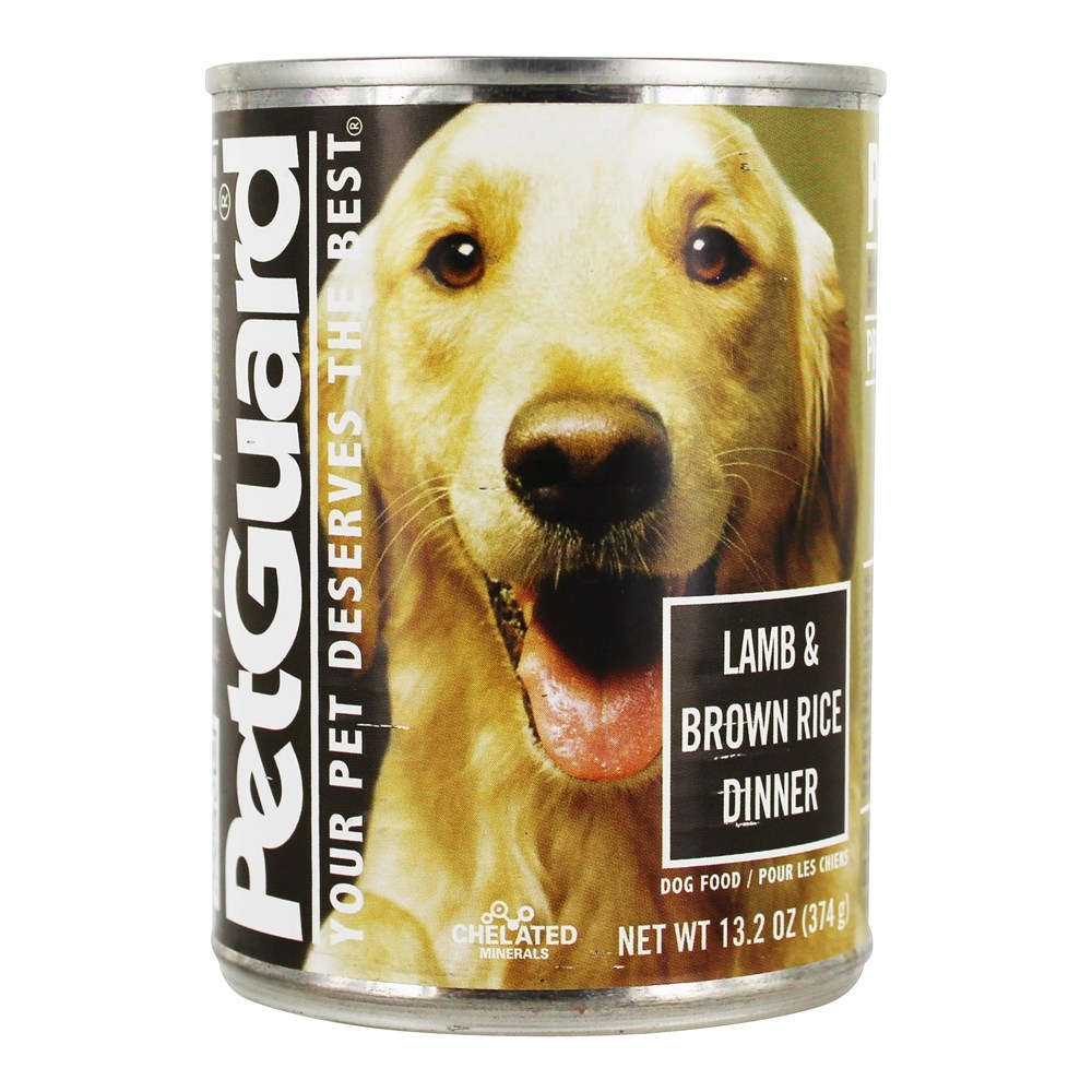 Comida de cachorro enlatada Cordeiro e jantar de arroz integral - 13.2 oz. PetGuard