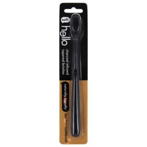 Escova de dentes livre de BPA com cerdas macias com infusão de carvão ativado - 1 peça (s) Hello Products