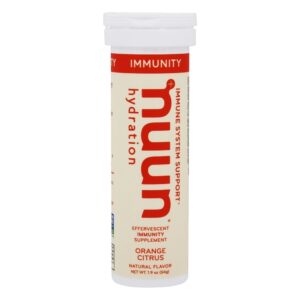 Hidratação Efervescente Sistema Imunológico Suporte Laranja Citrus - 10 Tablets Nuun