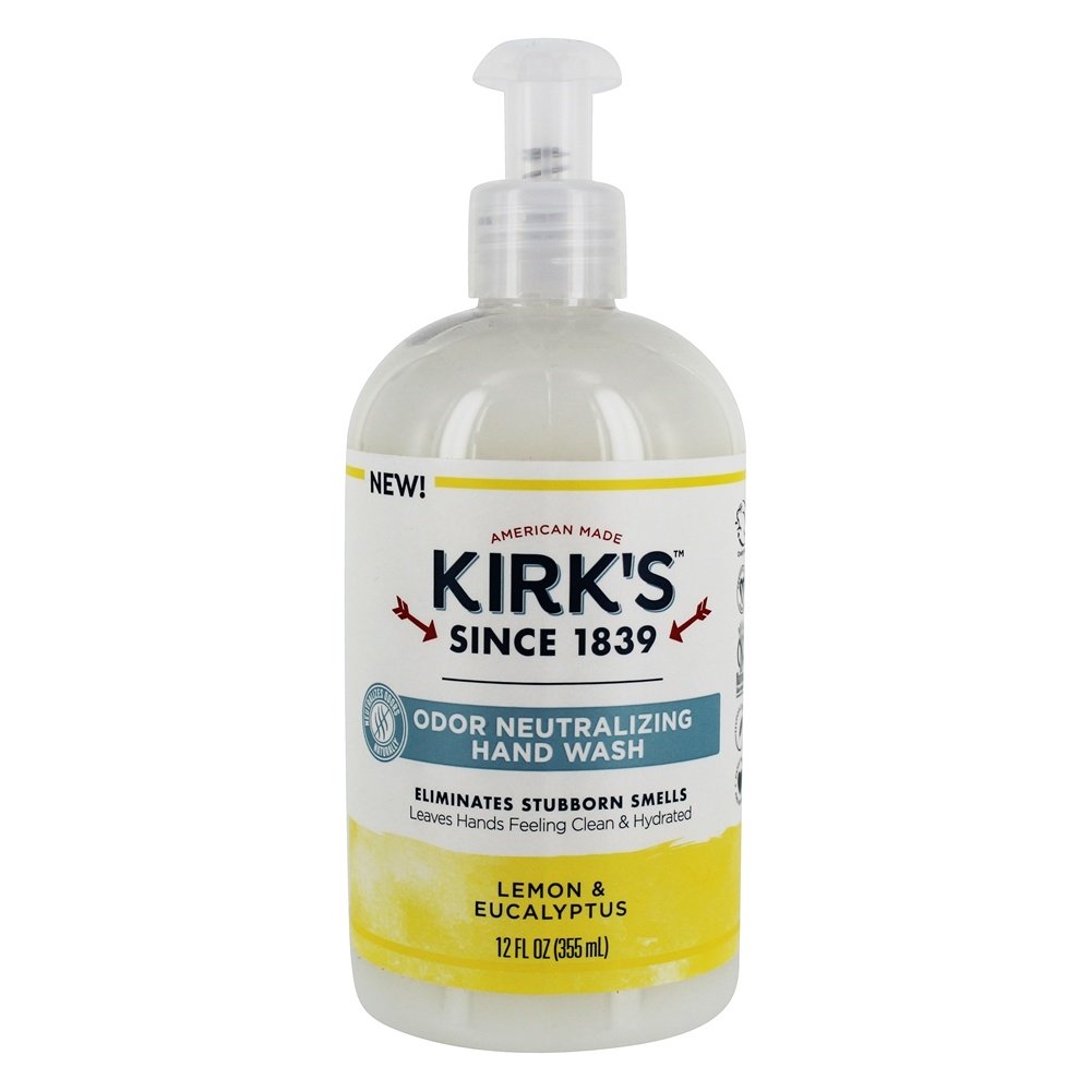 Odor Neutralizador de Sabonete Líquido Hidratante para Mãos Limão e Eucalipto - 12 fl. oz. Kirk's Natural
