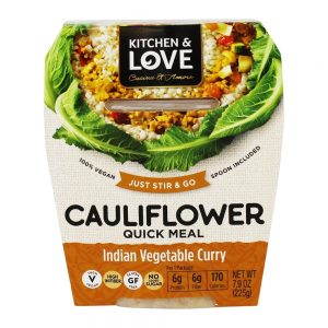 Comprar refeição rápida de couve-flor curry vegetal indiano - 7. 9 oz. Kitchen & love preço no brasil alimentos & lanches sucos suplemento importado loja 173 online promoção -