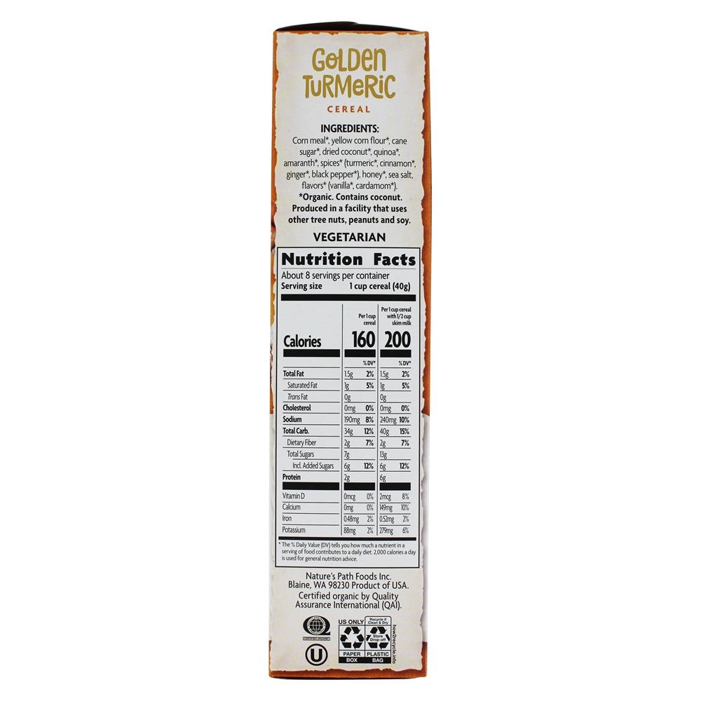 Cereal Orgânico Cúrcuma Dourada - 10.6 oz. Nature's Path Organic - Imagem 2