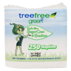 Tree Free Sugar Cane & Bambu Guardanapos - 250 Planilha (s) Green2