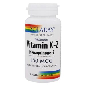 Comprar vitamina k2 menaquinona-7 tripla força 150 mcg. - cápsulas vegetarianas 30 solaray preço no brasil vitamina k vitaminas e minerais suplemento importado loja 69 online promoção -