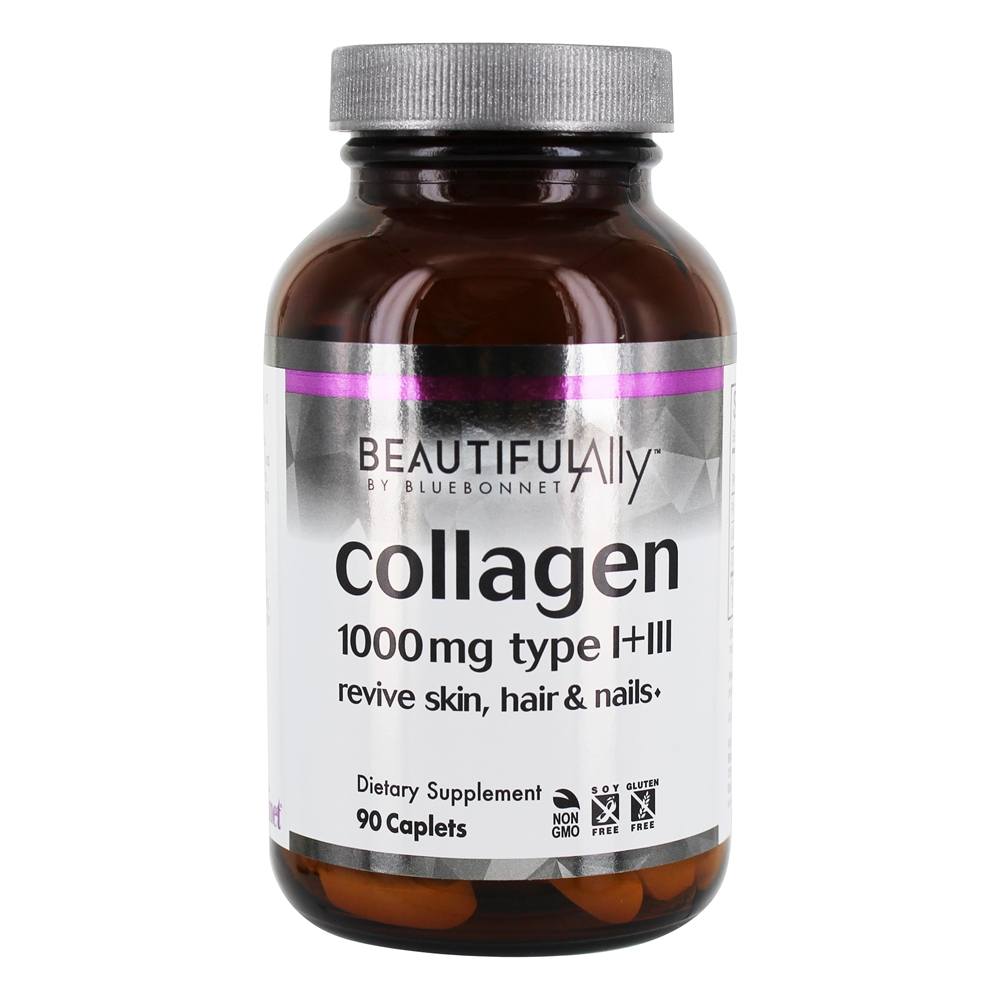 Belo Aliado Colágeno Tipo I + II 1000 mg. - 90 Cápsulas Bluebonnet Nutrition - Imagem 2