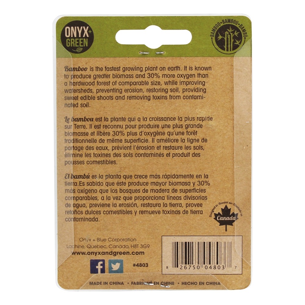 Mini grampeador de bambu Onyx + Green - Imagem 2