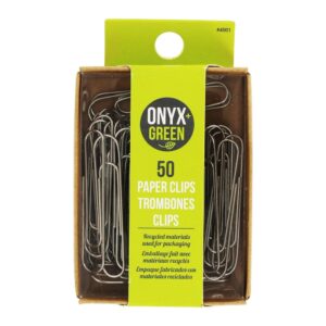 Comprar clipes de papel de metal - pacote 50 onyx + green preço no brasil materiais escolares & de escritório produtos naturais para o lar suplemento importado loja 3 online promoção -