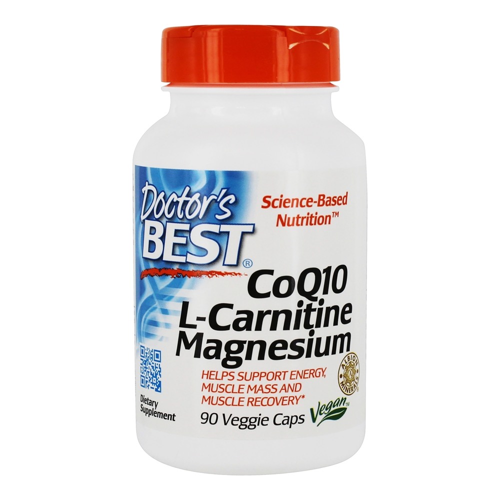 CoQ10 L-Carnitine Magnésio Energia e Suporte Muscular - 90 Cápsula (s) vegetal (s) Doctor's Best