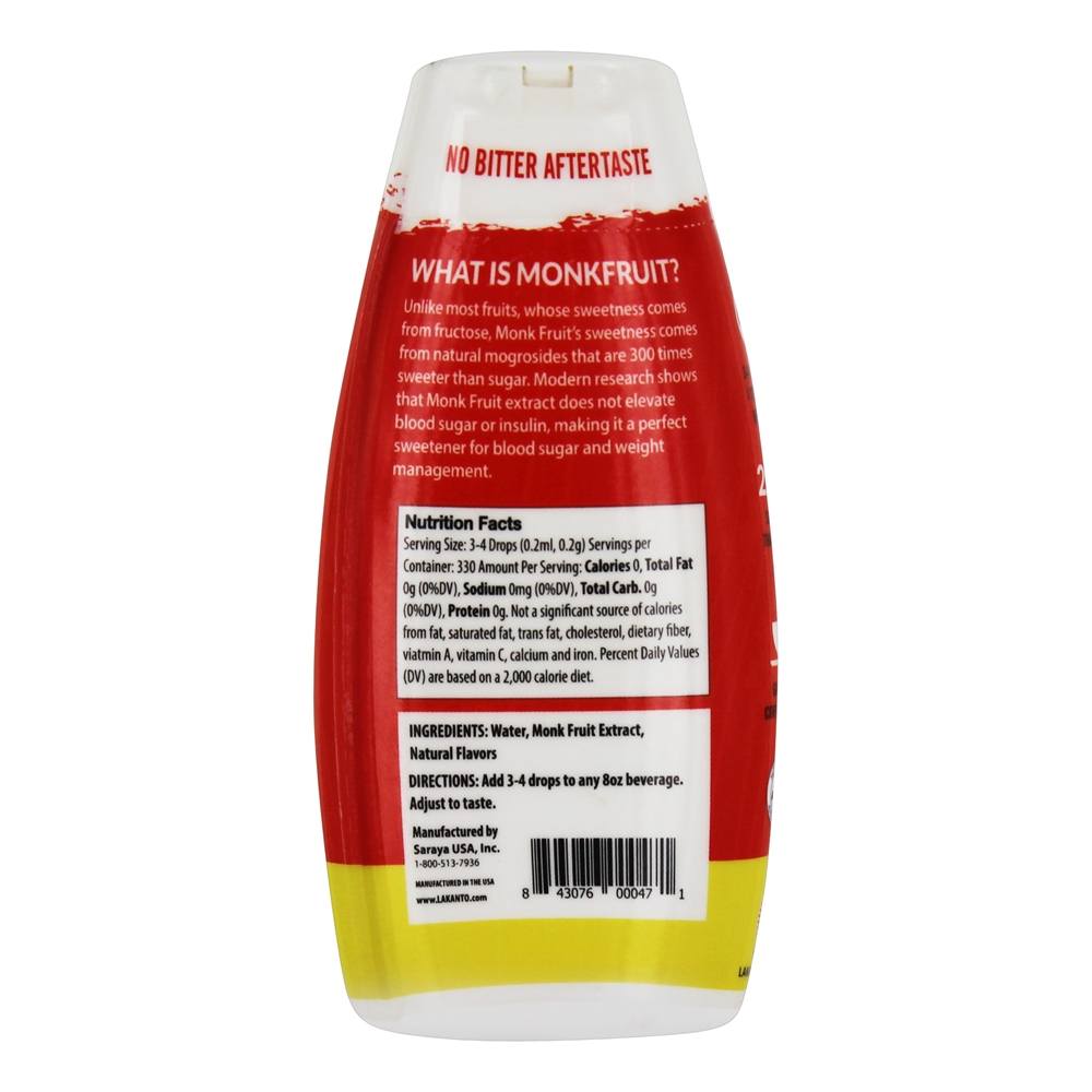Adoçante Monkfruit Líquido Limão - 1.85 oz. Lakanto - Imagem 2