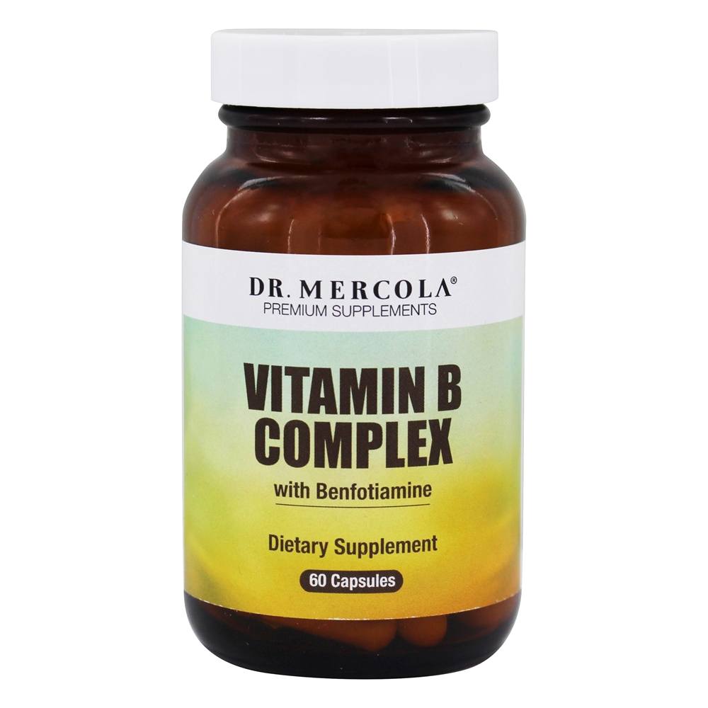 Complexo de Vitamina B com Benfotiamina - Cápsulas 60 Dr. Mercola