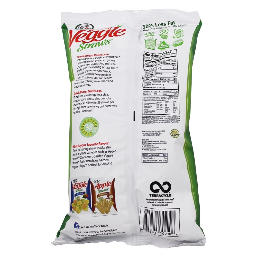 Sal do Mar de Palhas Vegetais de Jardim - 5 oz. Sensible Portions - Imagem 2