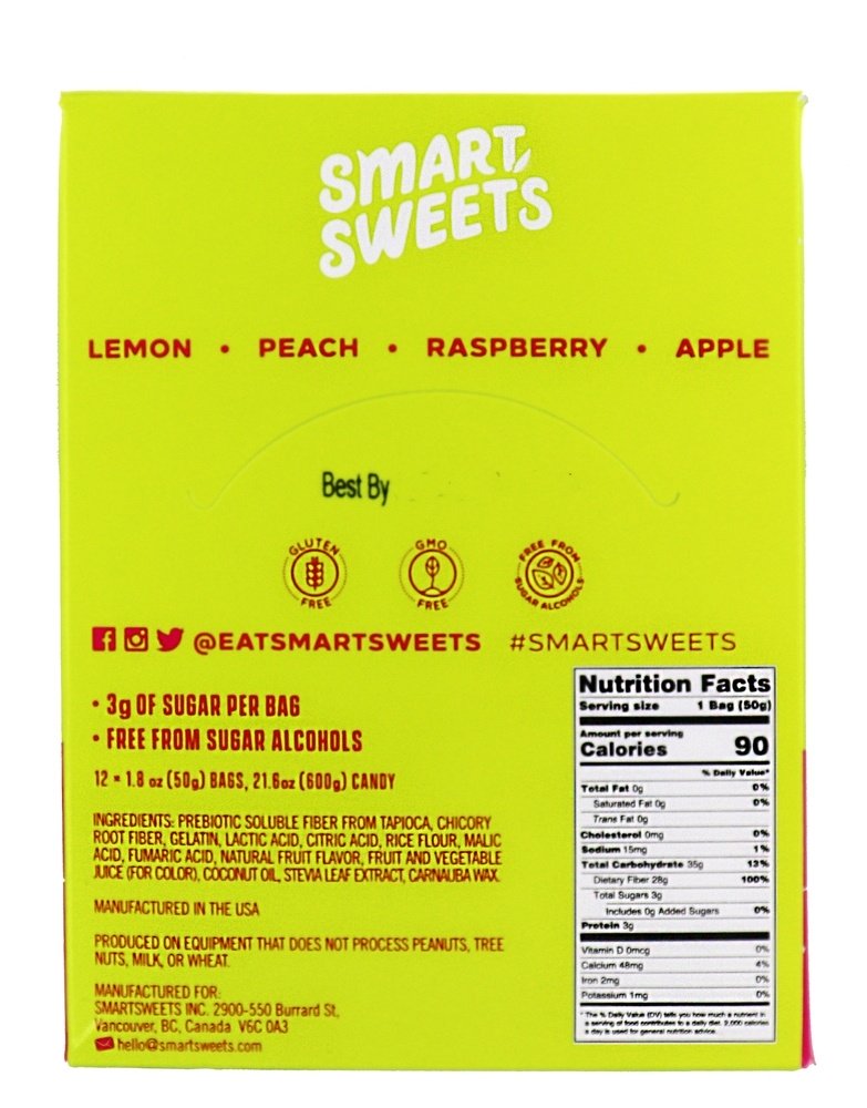 Gummy Bears Sour - 12 Malas SmartSweets - Imagem 2