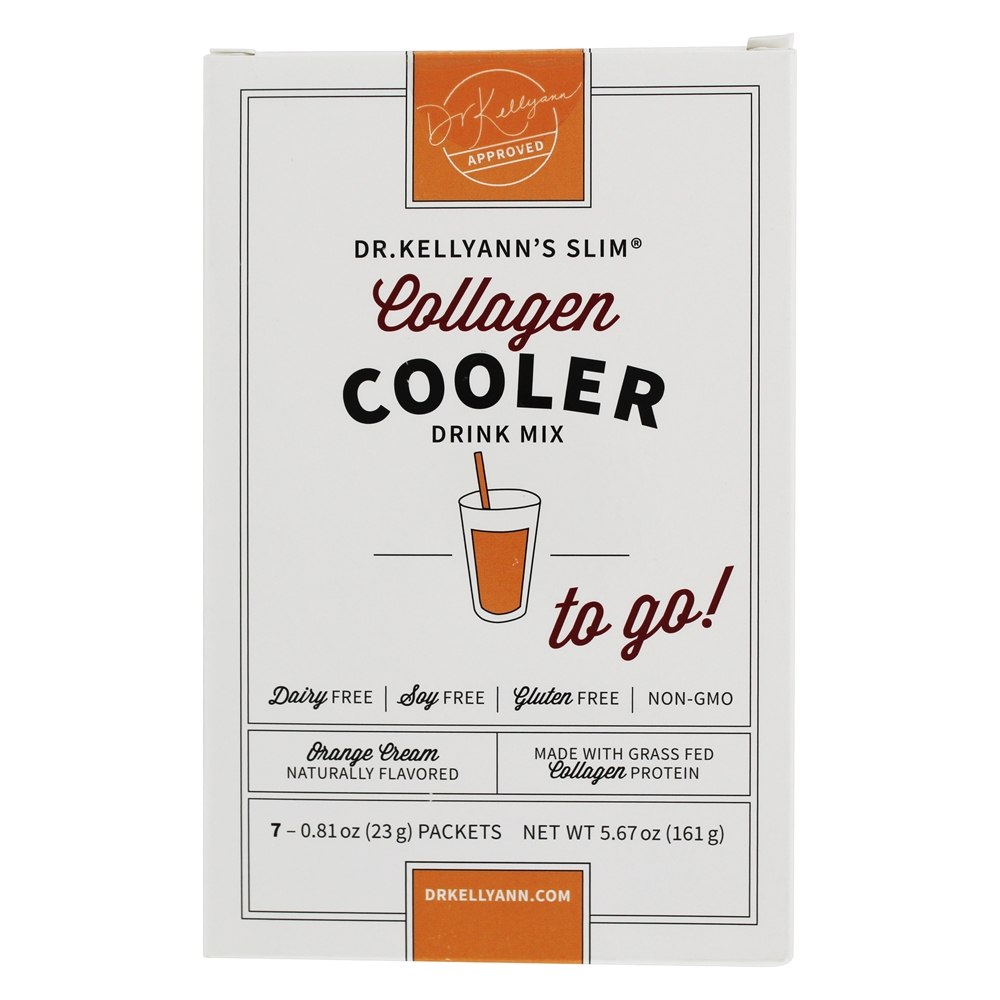 Colágeno Refrigerador Bebida Mix To To Go! Creme Laranja - 7 Pacotes (s) Dr. Kellyann