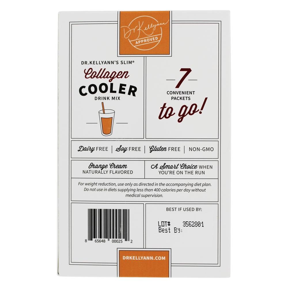 Colágeno Refrigerador Bebida Mix To To Go! Creme Laranja - 7 Pacotes (s) Dr. Kellyann - Imagem 3