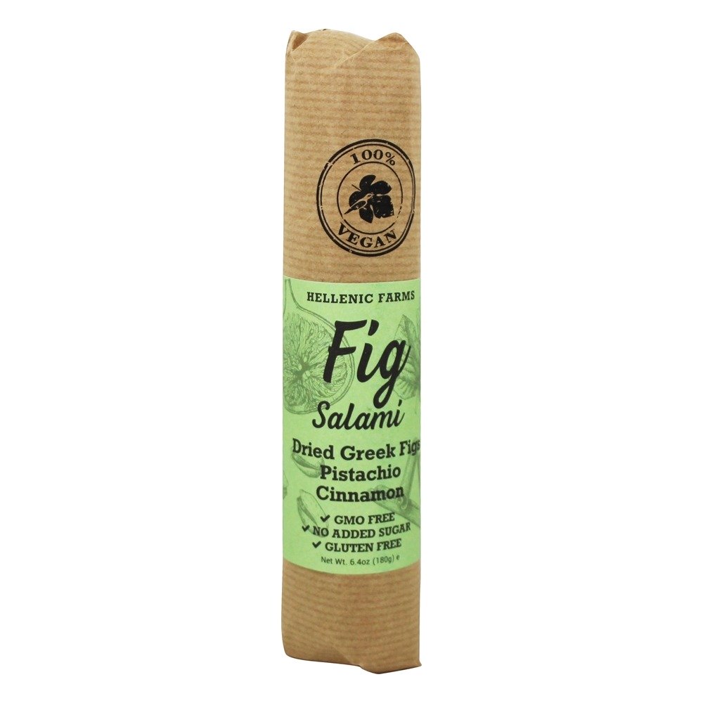 Canela de pistache de salame grega seca do figo - 6.4 oz. Hellenic Farms