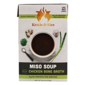Comprar sopa com caldo de osso de frango miso - 16. 9 fl. Oz. Kettle & fire preço no brasil alimentos & lanches sopa suplemento importado loja 33 online promoção -