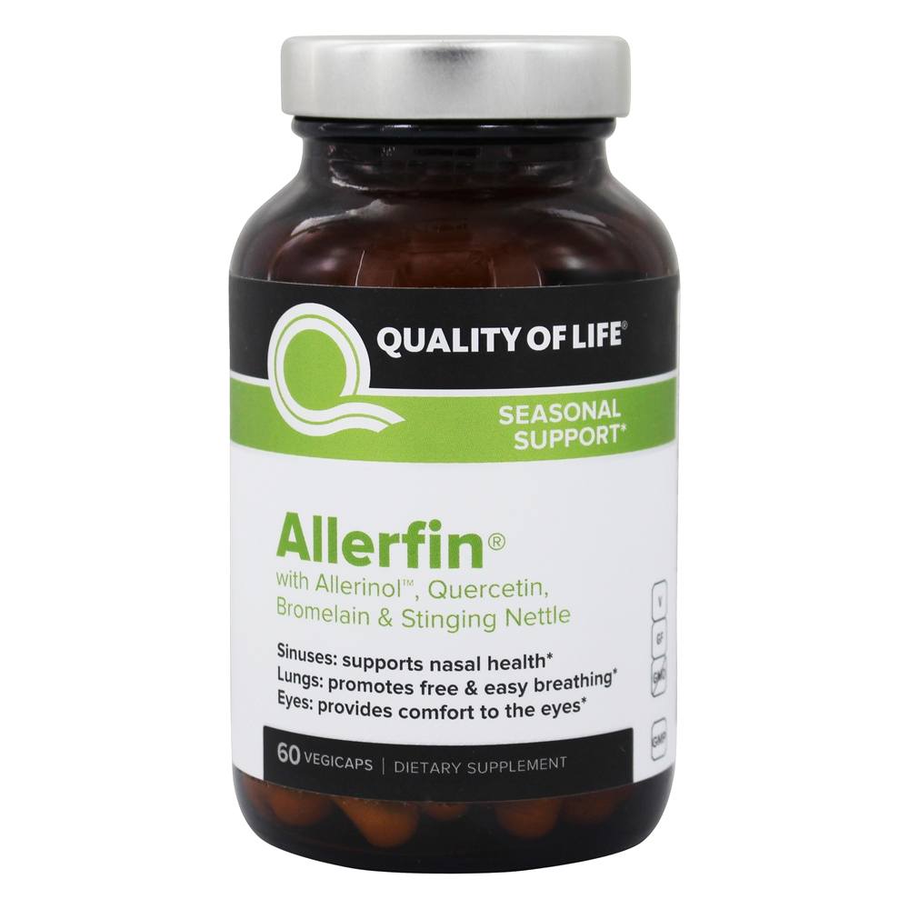 Allerfin Seasonal Allergy Support - 60 Cápsula (s) vegetal (s) Quality Of Life Labs