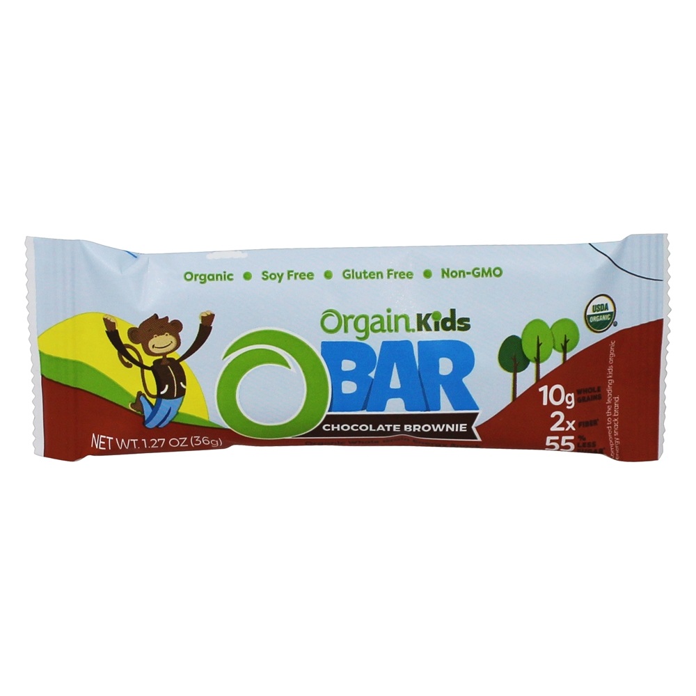 Barra de energia de grão integral orgânico Kids Chocolate Brownie - 1.27 oz. Orgain