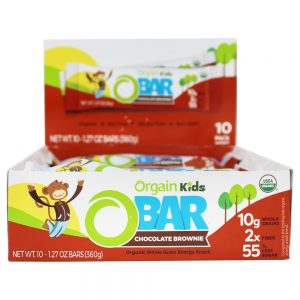 Comprar brownie inteiro orgânico da barra da barra da energia da grão das crianças - 10 barras orgain preço no brasil barras de granola barras nutricionais suplemento importado loja 217 online promoção -