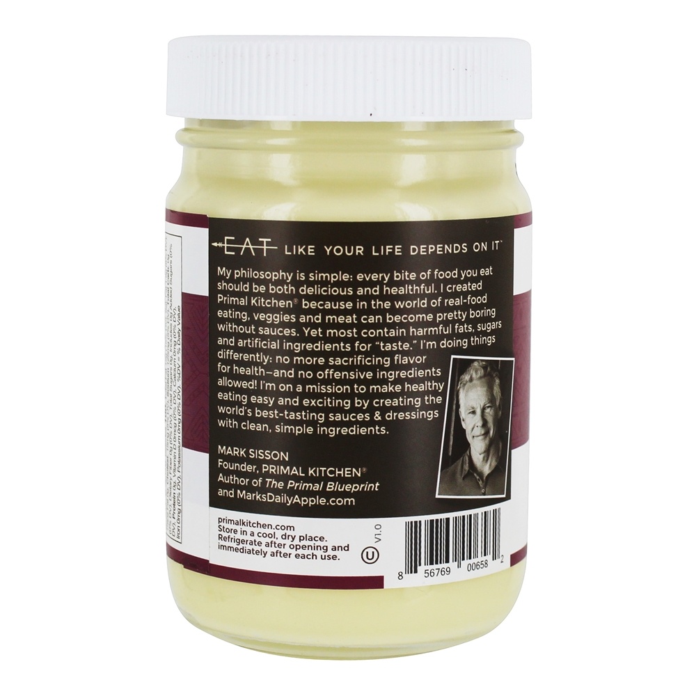 Real Mayo feito com alho Aioli de óleo de abacate - 12 fl. oz. Primal Kitchen - Imagem 4
