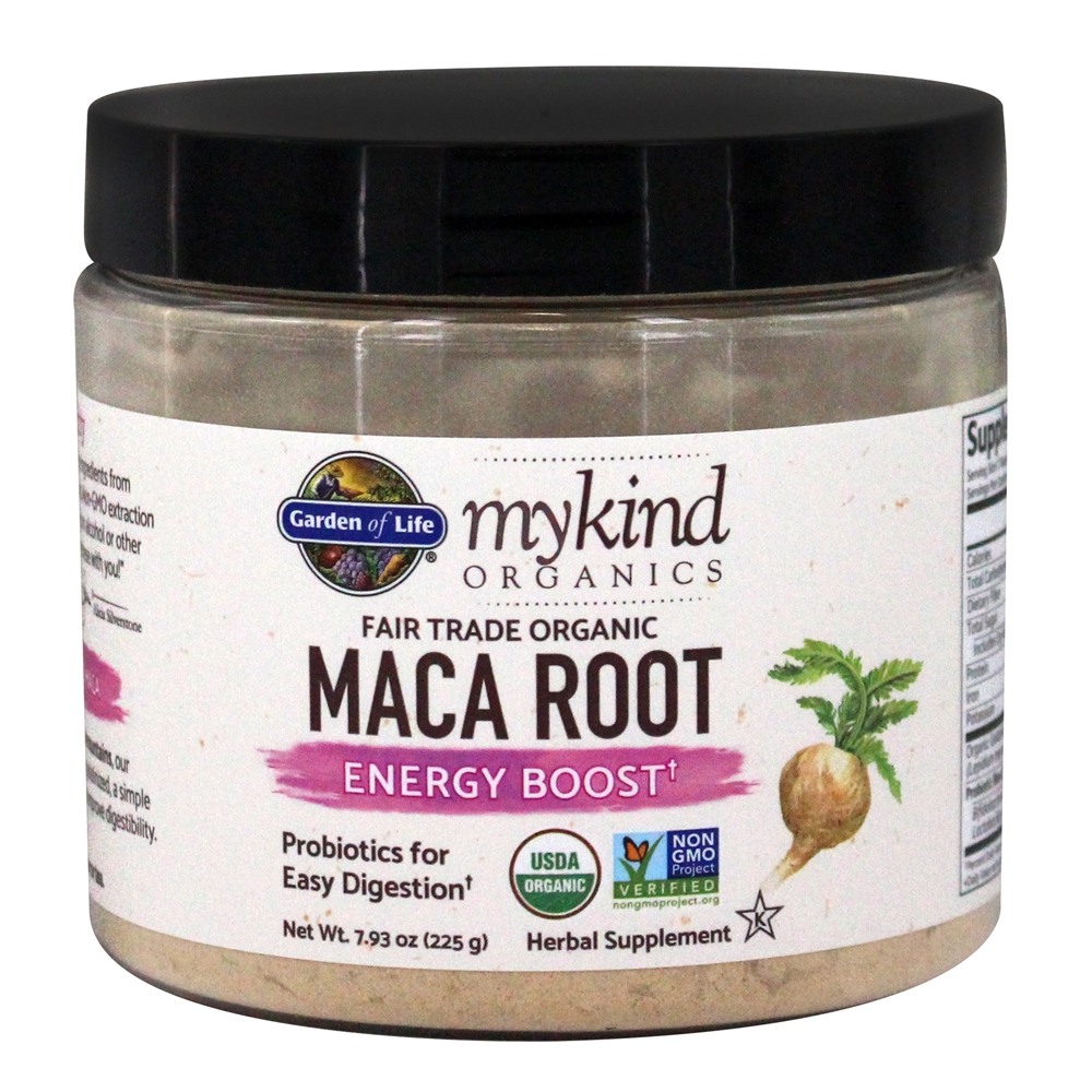 mykind Organics Comércio Justo Maca Root Energy Boost Powder - 7.93 oz. Garden of Life