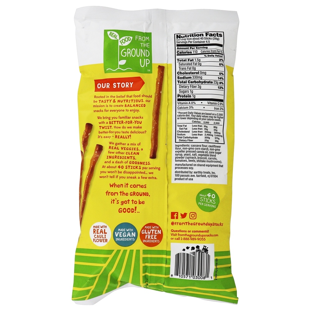 Pretzel de couve-flor Varas Original - 4.5 oz. From the Ground Up - Imagem 2