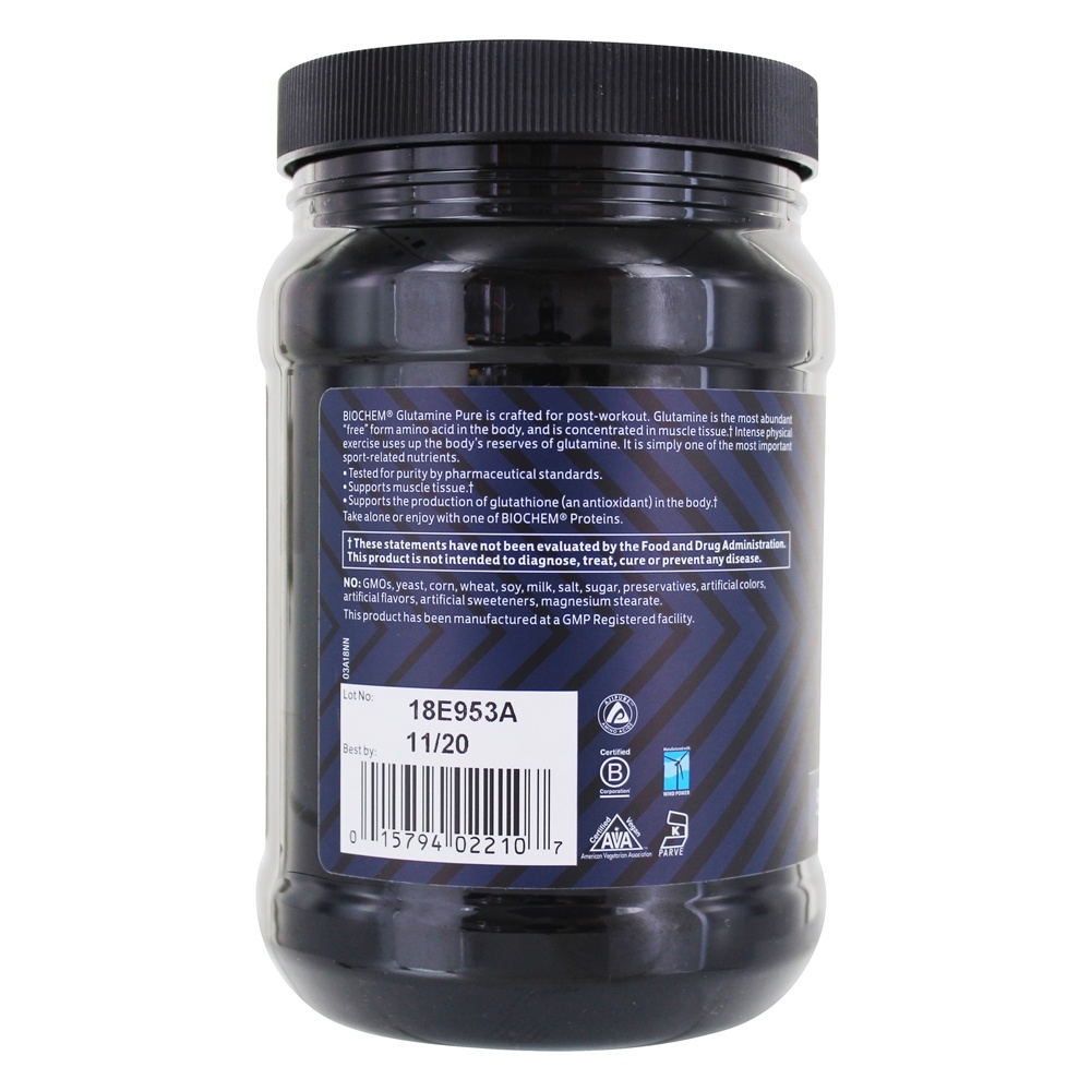 Glutamina Pure Pó - 17.6 oz. BioChem - Imagem 3
