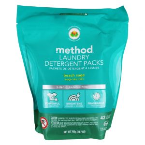 Comprar detergentes para lavanderia poder de limpeza 3-em-1 42 carrega sálvia de praia - pacote 42 method preço no brasil produtos naturais para o lar produtos para lavar louça suplemento importado loja 55 online promoção -