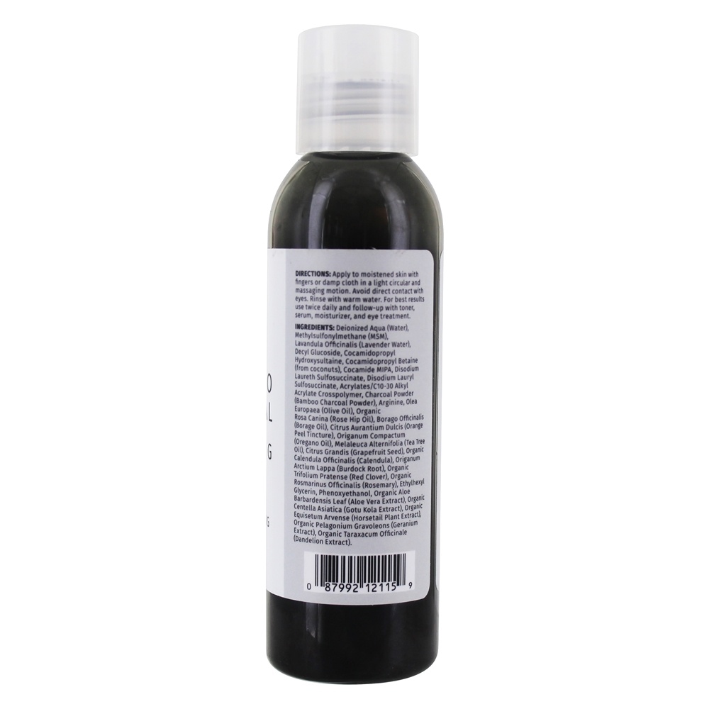 Gel De Limpeza De Carvão De Bambu - 4 fl. oz. Reviva Labs - Imagem 2