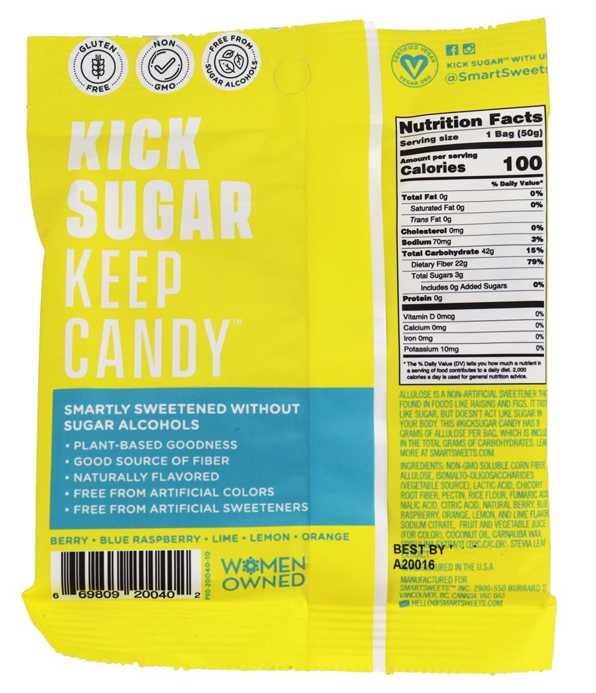 Amigos explosivos azedos - 1.8 oz. SmartSweets - Imagem 2