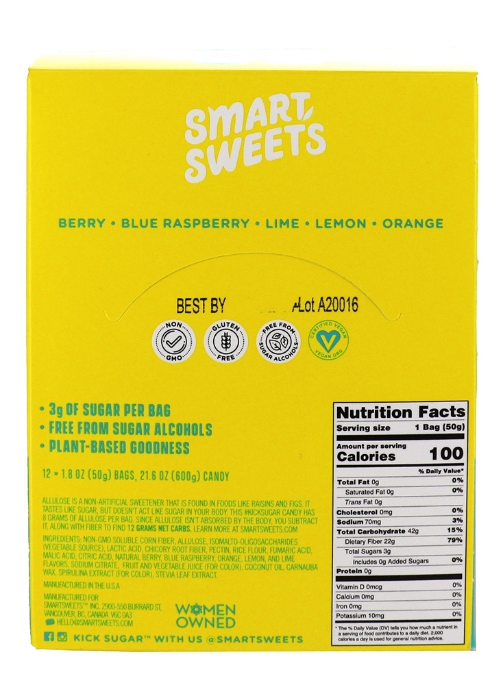 Amigos explosivos azedos - 12 Malas SmartSweets - Imagem 2