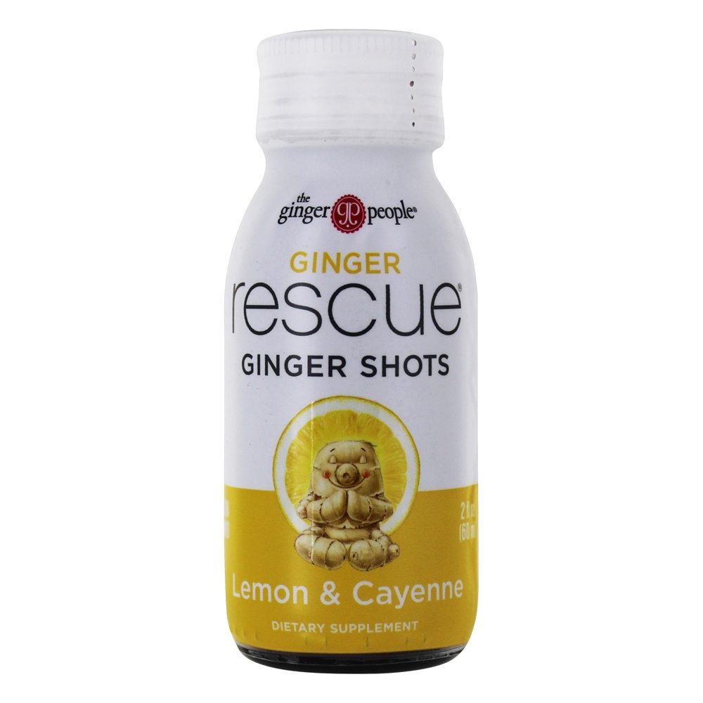 Resgate de gengibre Shots Lemon & Cayenne - 2 fl. oz. Ginger People