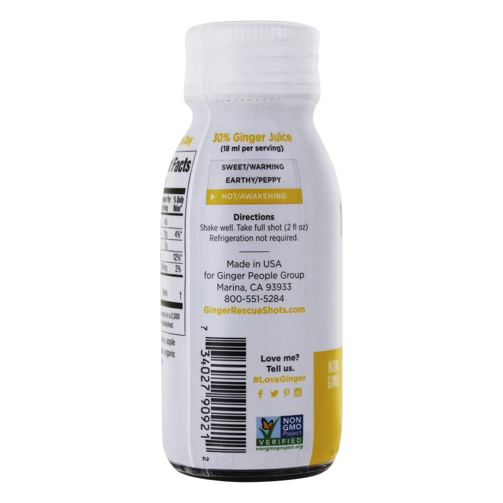 Resgate de gengibre Shots Lemon & Cayenne - 2 fl. oz. Ginger People - Imagem 3