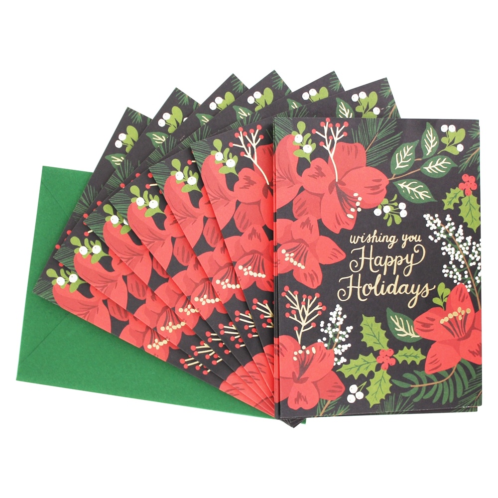 Desejando lhe boas festas cartão do feriado - Pacote 10 Waste Not Paper